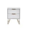 Murano Drawer Bedside Matt White