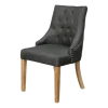 Windsor Chair In Charcoal Fabric