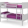 bella dove grey bunk bed dressed