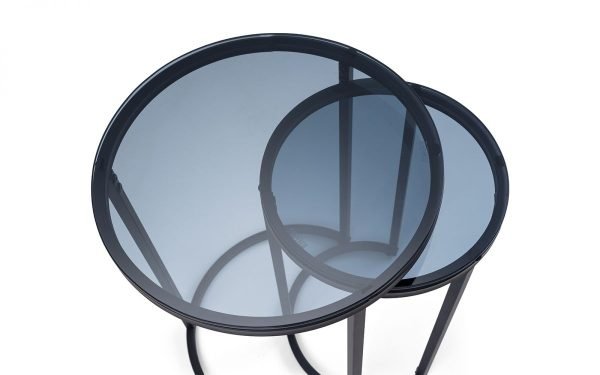 chi chicago round nesting side tables detial