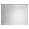 deco frameless wall mirror