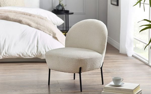 lul lulu boucle accent chair roomset