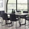 miller concrete effect dining table soho dining chairs roomset