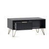 murano coffee table open drawer