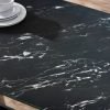 olympus black marble dining table top detail