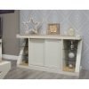 painted z large sideboard and natural top