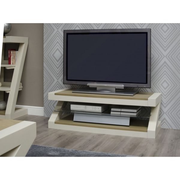 painted z plasma tv stand with smoke oak top