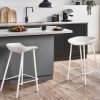 renzo bar stool white roomset