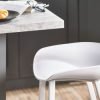 renzo bar stool white roomset side detail