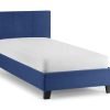 rialto dark blue bed cm plain ()