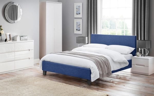 rialto dark blue bed and manhattan roomset ()