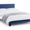 rialto dark blue fabric bed cm dressed ()