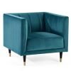 sal salma scalloped back chair teal cutout