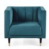 sal salma scalloped back chair teal cutout