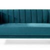 sal salma scalloped back seater teal cutout