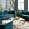 sal salma scalloped back seater teal roomset