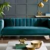 sal salma scalloped back seater teal roomset