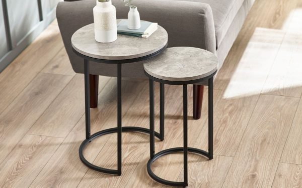 staten round nesting side tables roomset