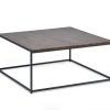 tribeca square coffee table walnut