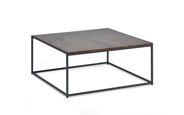 tribeca square coffee table walnut