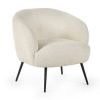 ama amari boucle accent chair cutout