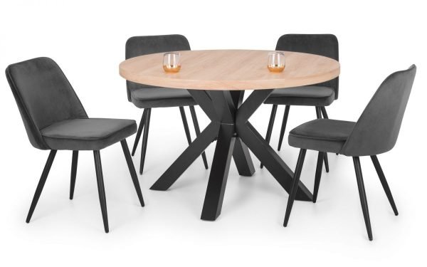 burgess grey chairs berwick round table