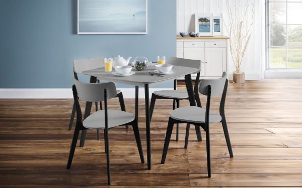 casa dining roomset grey black