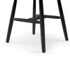 mod modena curved back dining chair black detail