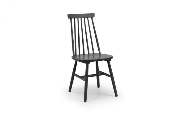 ala alassio spindle back dining chair black cutout