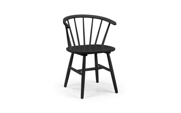 mod modena curved back dining chair black cutout ()