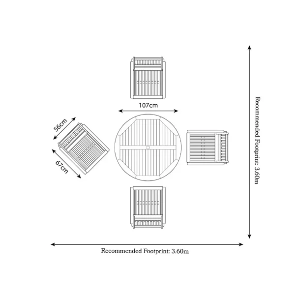 Brooklyn FSC Folding Set Manhattan Recliner Chairs