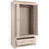 COBPC gents double drawer wardrobe storage painted bedroom cobble grey beige cream open x c default jpg