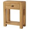 DAV console table drawer storage oak wood dining living hallway waxed contemporary x c default jpg