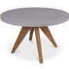 LUN T Round Concrete Table