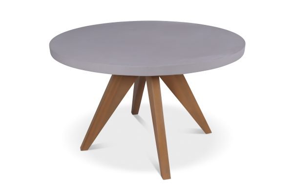 LUN T Round Concrete Table