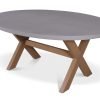 LUN xT Oval Concrete Table