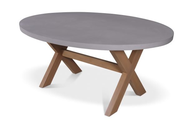 LUN xT Oval Concrete Table