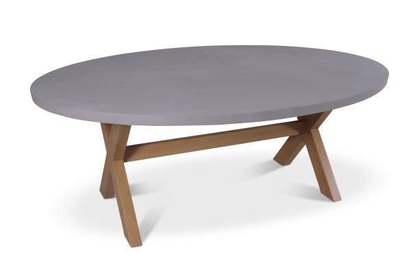 LUN xT Oval Concrete Table