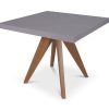 LUN T Square Concrete Table