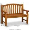 Lytham Acacia Seater Bench