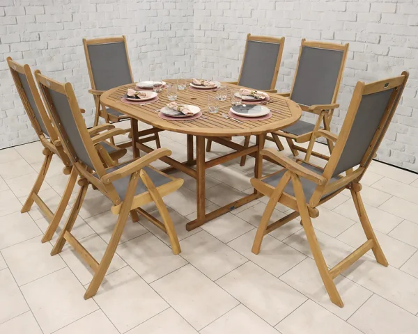 Turnbury Dining Set with Henley Textylene Chairs