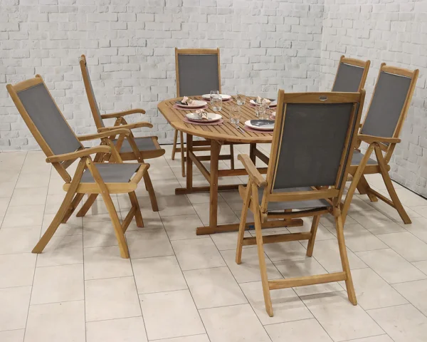 Turnbury Dining Set with Henley Textylene Chairs