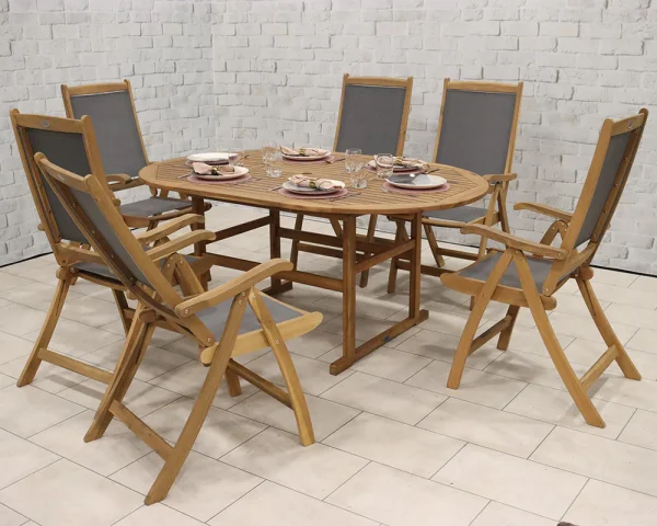 Turnbury Dining Set with Henley Textylene Chairs