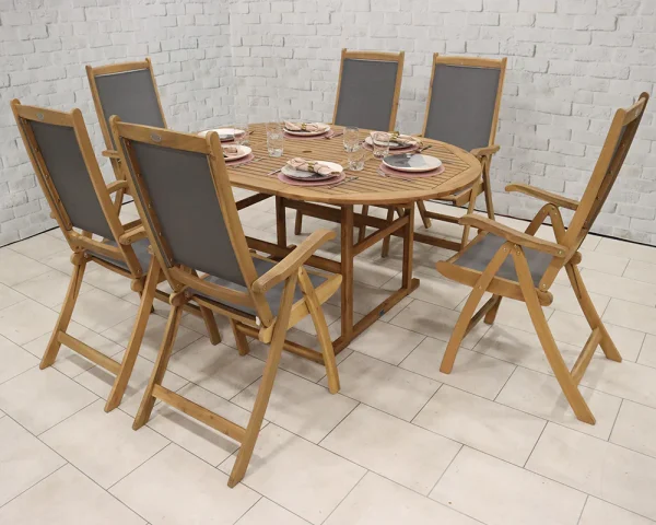 Turnbury Dining Set with Henley Textylene Chairs