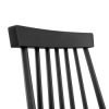 ala alassio spindle back dining chair black detail