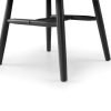 ala alassio spindle back dining chair black detail