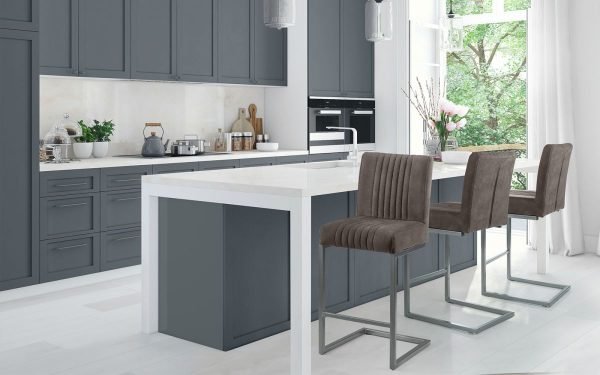 brooklyn bar stool charcoal grey roomset