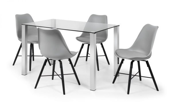 enzo table grey kari chairs np