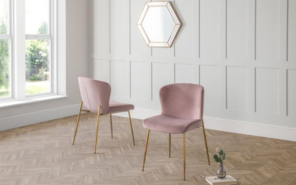 harper pink chair roomset