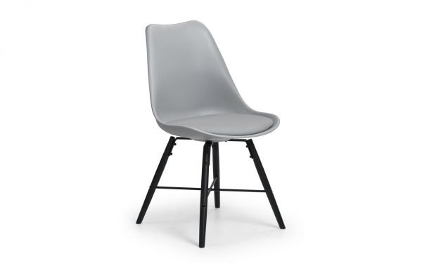 kari chair grey black angle